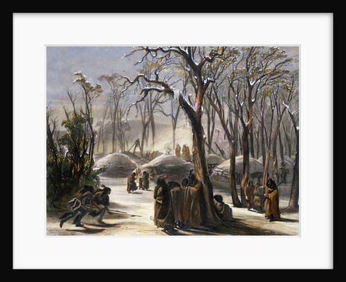 Winter Village of the Minatarres by Narcisse Desmadryl