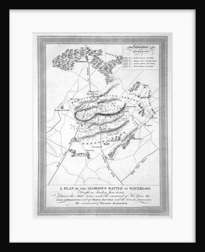 A Plan of the Glorious Battle of Waterloo by Anonymous