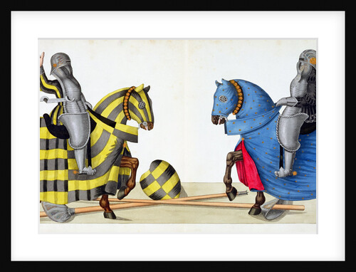 Two knights at a tournament by Friedrich Martin von Reibisch