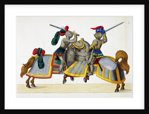 Two knights at a tournament by Friedrich Martin von Reibisch