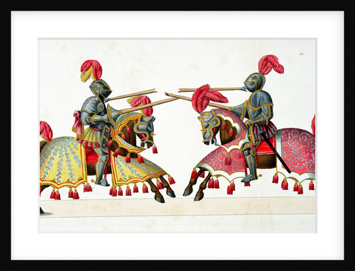 Two knights at a tournament by Friedrich Martin von Reibisch