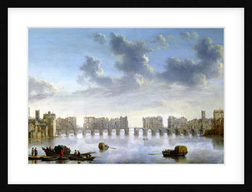 Old London Bridge by Claude Jongh