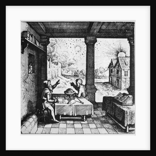 An astrologer casting a horoscope by Anonymous