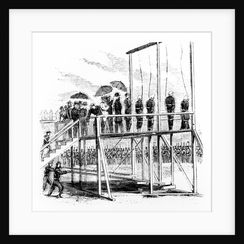 Hanging of the Lincoln assassination conspirators by Anonymous