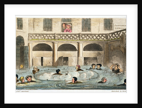 Public Bathing at Bath, or Stewing Alive by Isaac Robert Cruikshank