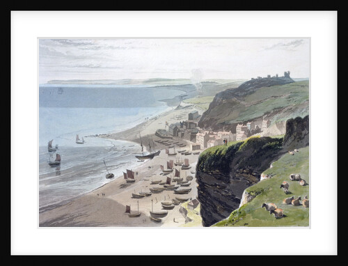 Hastings, from the East Cliff by William Daniell