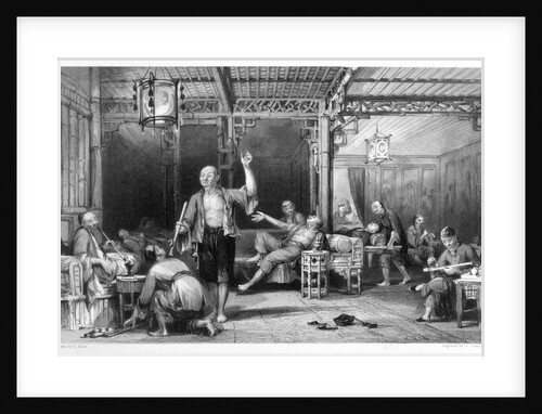 Chinese opium smokers by Thomas Allom