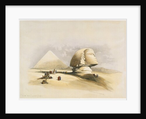 The Great Sphinx and the Pyramids of Giza by David Roberts