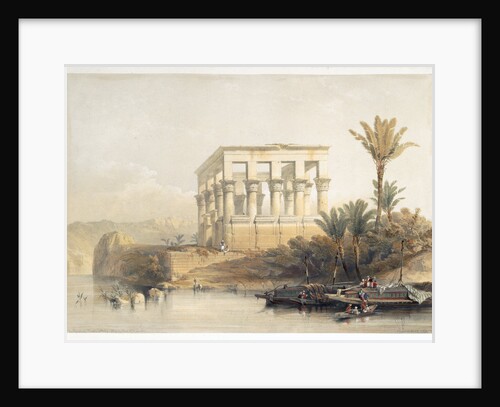 The Hypaethral Temple at Philae by David Roberts