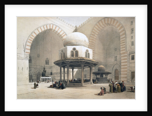 Interior of the Mosque of the Sultan al-Ghuri by David Roberts