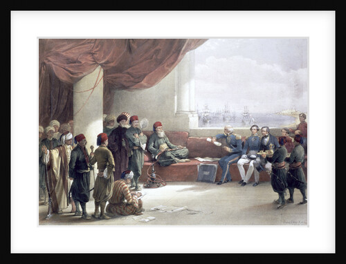 Interview with the Viceroy of Egypt at his palace by David Roberts