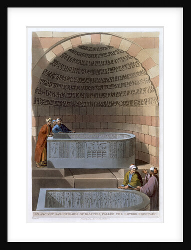 An Ancient Sarcophagus of Basaltes, called the Lovers Fountain by Thomas Milton