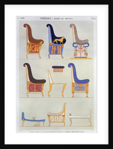Ancient Egyptian furniture by Pomel