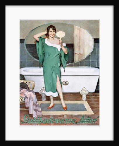 German advertisement for 'Adler' steel bathtubs by Anonymous