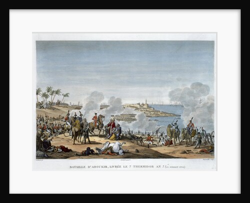 The Battle of Aboukir by Louis Francois Couche