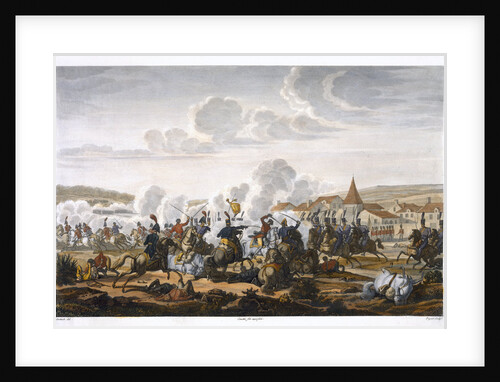 The Death of Prince Ludwig of Prussia at the Battle of Saalfed by Louis Francois Couche