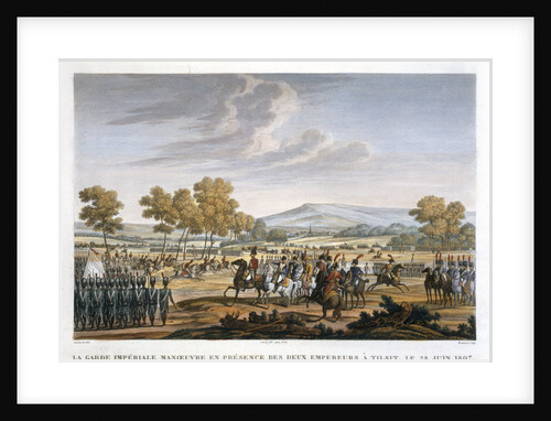 The Imperial Guard Manoeuvring in the Presence of the Two Emperors at Tilsit by Edme Bovinet