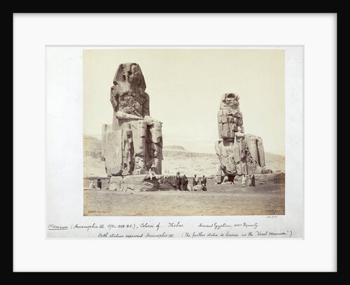 The Colossi of Memnon by Francis Bedford