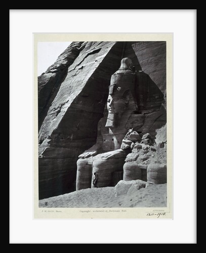 Seated colossus of Rameses II, Temple of Abu Simbel by Frank Mason Good