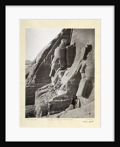 Facade of the Temple of Abu Simbel from the north by Frank Mason Good
