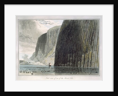 Near view of one of the Shiant Isles by William Daniell