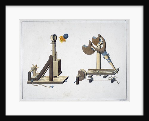 Siege catapults by Friedrich Martin von Reibisch