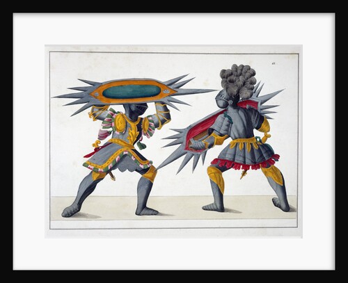 Two knights fighting on foot by Friedrich Martin von Reibisch