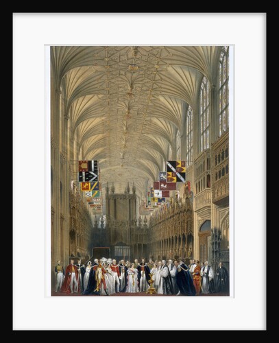 Queen Victoria and Prince Albert at a service in St George's Chapel by James Baker Pyne