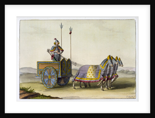 Ancient Chinese war chariot by Giovanni Bigatti