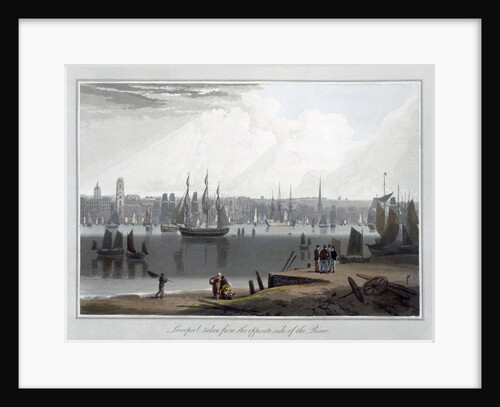 Liverpool, taken from the oppersite side of the River by William Daniell