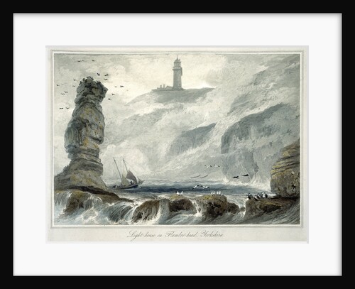 Lighthouse on Flamborough Head by William Daniell