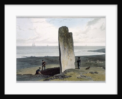 Druidical Stone at Strather near Barvas by William Daniell