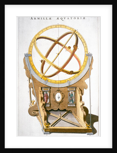 An orrery designed by the Danish astronomer Tycho Brahe by Joan Blaeu