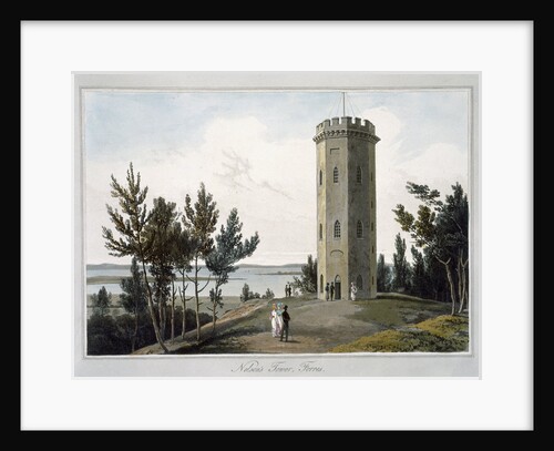 Nelson's Tower, Forres by William Daniell