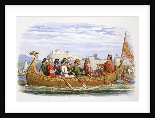 The barge of Edgar manned by eight kings on the Dee by James William Edmund Doyle