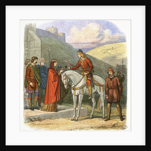 Edward the Martyr arriving at Corfe by James William Edmund Doyle