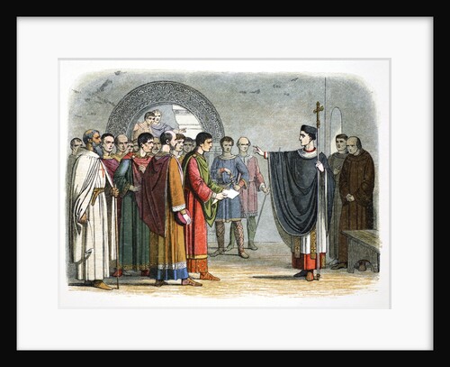 Thomas a Becket forbids the Earl of Leicester to pass sentence on him by James William Edmund Doyle