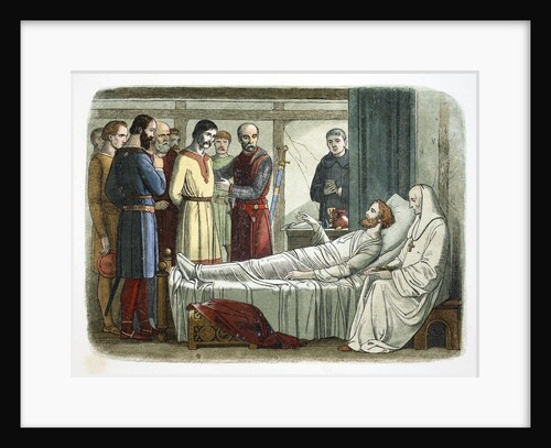 Richard I of England pardons the archer who shot him by James William Edmund Doyle