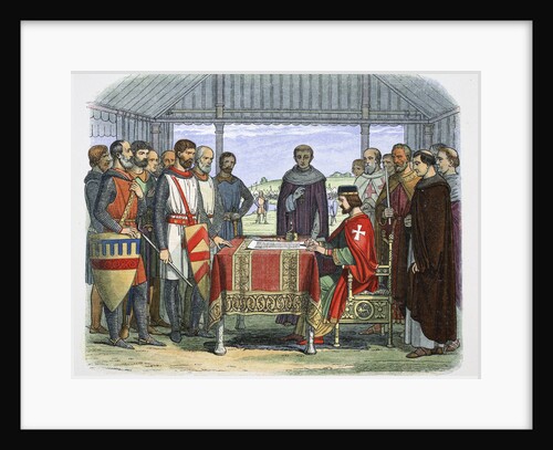 King John signs the Great Charter, Runnymede by James William Edmund Doyle