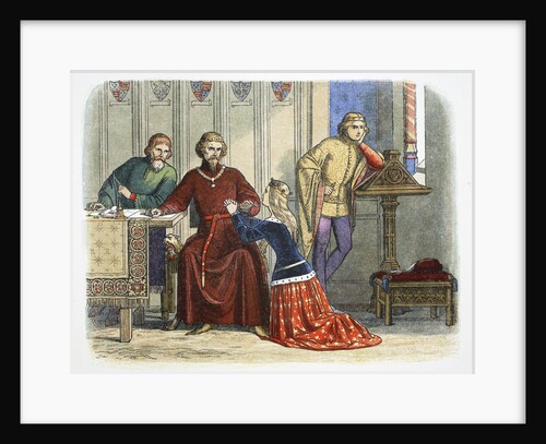 Queen Anne intercedes with Gloucester and Arundel for Sir Simon de Burley by James William Edmund Doyle