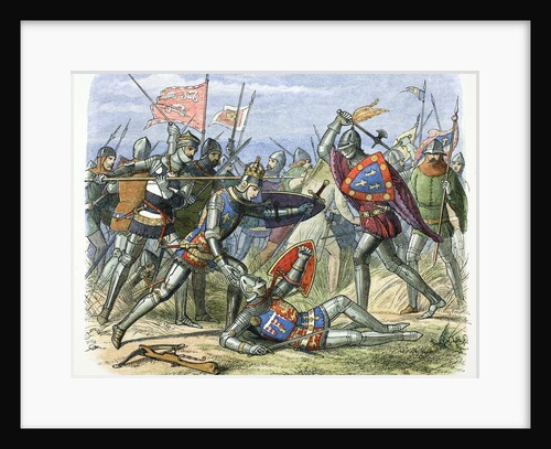 Henry V of England attacked by the Duke of Alencon at the Battle of Agincourt by James William Edmund Doyle
