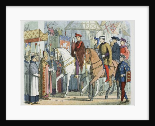 Charles VI of France and Henry V of England welcomed by the clergy by James William Edmund Doyle