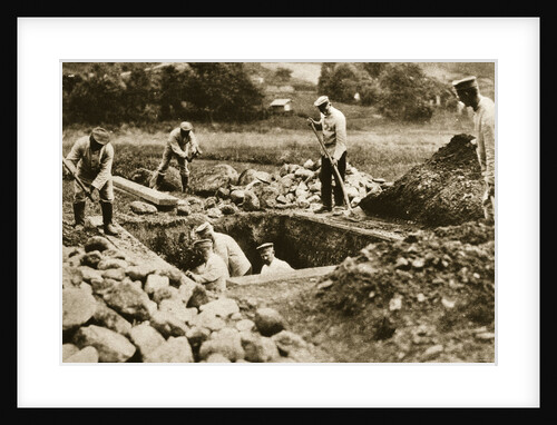 Digging mass graves behind the German lines by Anonymous