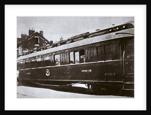 Railway carriage in which the Armistice ending World War I was signed by Anonymous