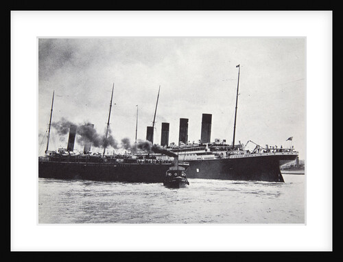 The RMS 'Titanic' leaving Southampton by Anonymous