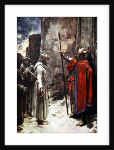 Henry IV of Germany outside the gates of Canossa by Arthur C. Michael