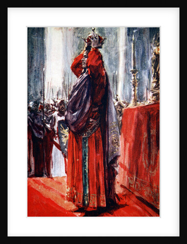 The Holy Roman Emperor Frederick II crowns himself King of Jerusalem by Arthur C. Michael