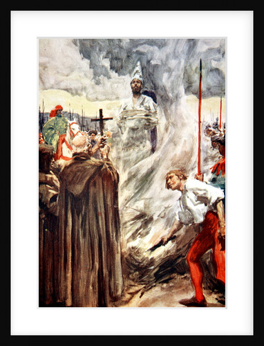 The burning of John Huss by Arthur C. Michael