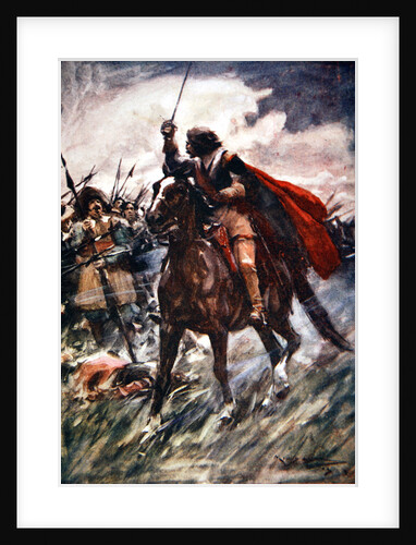 Albrecht von Wallenstein at the Battle of Lutzen by Arthur C. Michael