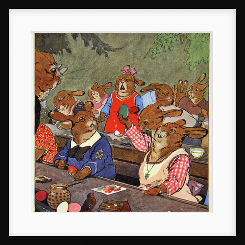 Painting eggs by Fritz Kock-Gotha